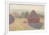 Haystacks, Midday, 1890-Claude Monet-Framed Giclee Print