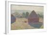 Haystacks, Midday, 1890-Claude Monet-Framed Giclee Print