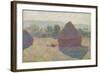 Haystacks, Midday, 1890-Claude Monet-Framed Giclee Print