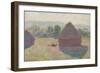 Haystacks, Midday, 1890-Claude Monet-Framed Giclee Print
