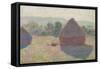 Haystacks, Midday, 1890-Claude Monet-Framed Stretched Canvas