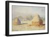 Haystacks, Morning Effect, 1891-Claude Monet-Framed Giclee Print