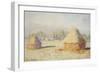 Haystacks, Morning Effect, 1891-Claude Monet-Framed Giclee Print