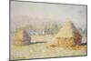 Haystacks, Morning Effect, 1891-Claude Monet-Mounted Giclee Print