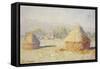 Haystacks, Morning Effect, 1891-Claude Monet-Framed Stretched Canvas