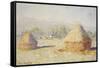 Haystacks, Morning Effect-Claude Monet-Framed Stretched Canvas