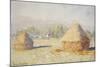 Haystacks, Morning Effect-Claude Monet-Mounted Giclee Print