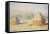 Haystacks, Morning Effect-Claude Monet-Framed Stretched Canvas