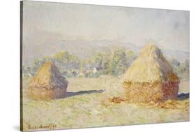 Haystacks, Morning Effect-Claude Monet-Stretched Canvas