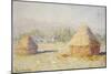 Haystacks, Morning Effect-Claude Monet-Mounted Giclee Print
