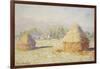 Haystacks, Morning Effect-Claude Monet-Framed Giclee Print