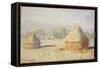 Haystacks, Morning Effect-Claude Monet-Framed Stretched Canvas