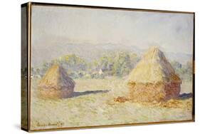 Haystacks, Morning Effect-Claude Monet-Stretched Canvas