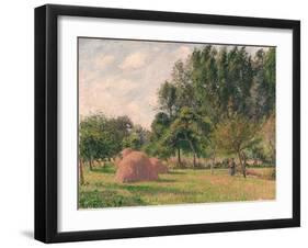 Haystacks, Morning, Éragny, 1899-Camille Pissarro-Framed Giclee Print