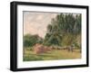 Haystacks, Morning, Éragny, 1899-Camille Pissarro-Framed Giclee Print