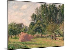 Haystacks, Morning, Éragny, 1899-Camille Pissarro-Mounted Giclee Print