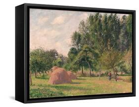 Haystacks, Morning, Éragny, 1899-Camille Pissarro-Framed Stretched Canvas