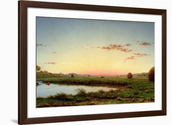 Haystacks on the Newburyport Marshes, 1862-Martin Johnson Heade-Framed Giclee Print