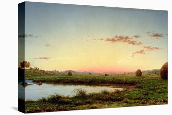 Haystacks on the Newburyport Marshes, 1862-Martin Johnson Heade-Stretched Canvas