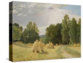 Haystacks, Preobrazhenskoe-Ivan Ivanovich Shishkin-Stretched Canvas