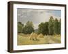 Haystacks, Preobrazhenskoe-Ivan Ivanovich Shishkin-Framed Giclee Print