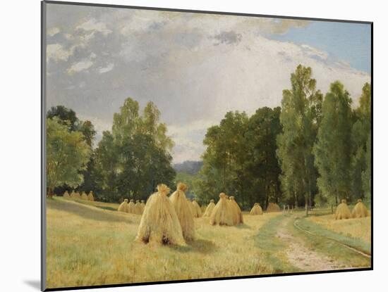 Haystacks, Preobrazhenskoe-Ivan Ivanovich Shishkin-Mounted Giclee Print