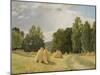 Haystacks, Preobrazhenskoe-Ivan Ivanovich Shishkin-Mounted Giclee Print