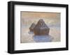 Haystacks: Snow Effect, 1891-Claude Monet-Framed Giclee Print