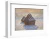 Haystacks: Snow Effect, 1891-Claude Monet-Framed Giclee Print