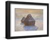 Haystacks: Snow Effect, 1891-Claude Monet-Framed Art Print