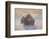 Haystacks: Snow Effect, 1891-Claude Monet-Framed Art Print