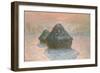 Haystacks: Snow Effect, 1891-Claude Monet-Framed Giclee Print