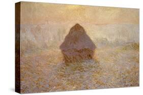 Haystacks, Sun on the Mist-Claude Monet-Stretched Canvas