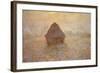 Haystacks, Sun on the Mist-Claude Monet-Framed Giclee Print