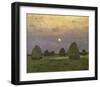 Haystacks Twilight, 1899-Isaac Levitan-Framed Art Print