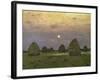 Haystacks Twilight, 1899-Isaak Ilyich Levitan-Framed Art Print