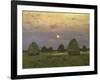 Haystacks Twilight, 1899-Isaak Ilyich Levitan-Framed Art Print