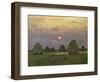 Haystacks Twilight, 1899-Isaak Ilyich Levitan-Framed Art Print