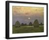 Haystacks Twilight, 1899-Isaak Ilyich Levitan-Framed Art Print