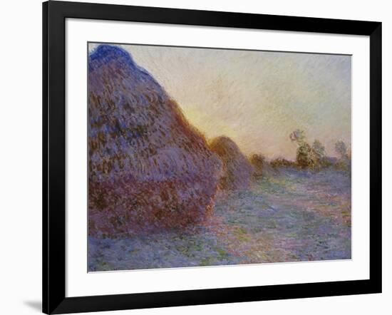 Haystacks-Claude Monet-Framed Giclee Print