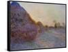 Haystacks-Claude Monet-Framed Stretched Canvas