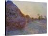 Haystacks-Claude Monet-Stretched Canvas