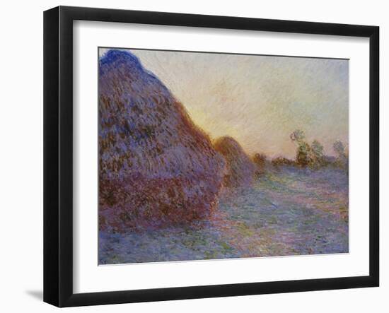 Haystacks-Claude Monet-Framed Giclee Print