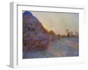 Haystacks-Claude Monet-Framed Giclee Print