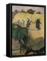 Haystacks-Paul Gauguin-Framed Stretched Canvas