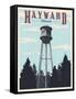 Hayward Water Tower-Steve Thomas-Framed Stretched Canvas