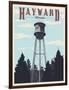 Hayward Water Tower-Steve Thomas-Framed Premium Giclee Print