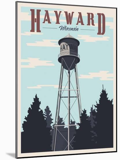 Hayward Water Tower-Steve Thomas-Mounted Giclee Print