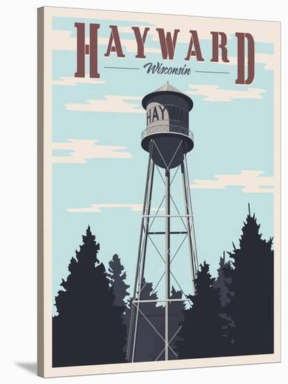 Hayward Water Tower-Steve Thomas-Stretched Canvas