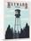 Hayward Water Tower-Steve Thomas-Mounted Giclee Print